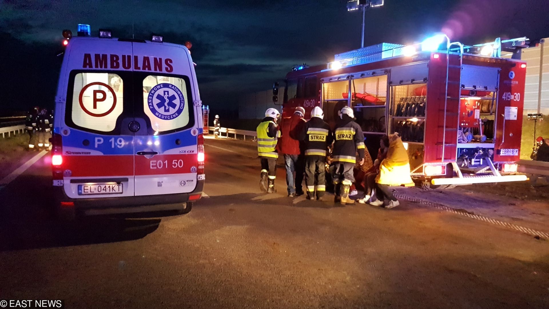 Wypadek na autostradzie A2