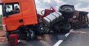 Wypadek cysterny na A4. Autostrada jest zablokowana