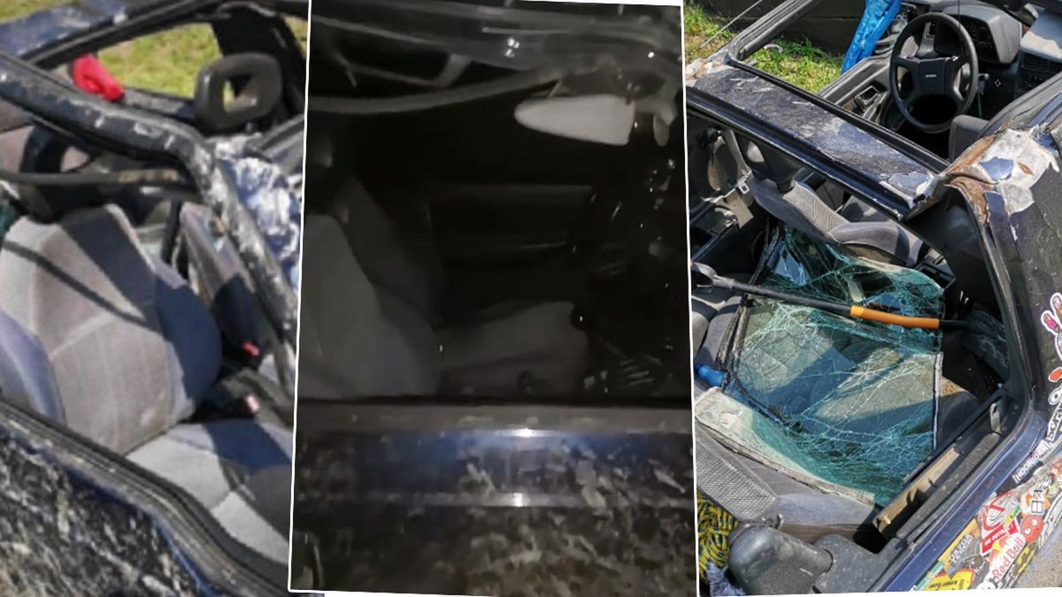 Uczestnik nowej edycji "Tańca z Gwiazdami" miał wypadek. Do sieci trafiły zdjęcia zmasakrowanego samochodu. W jakim jest stanie?