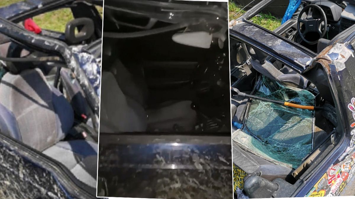 Uczestnik nowej edycji "Tańca z Gwiazdami" miał wypadek. Do sieci trafiły zdjęcia zmasakrowanego samochodu. W jakim jest stanie?