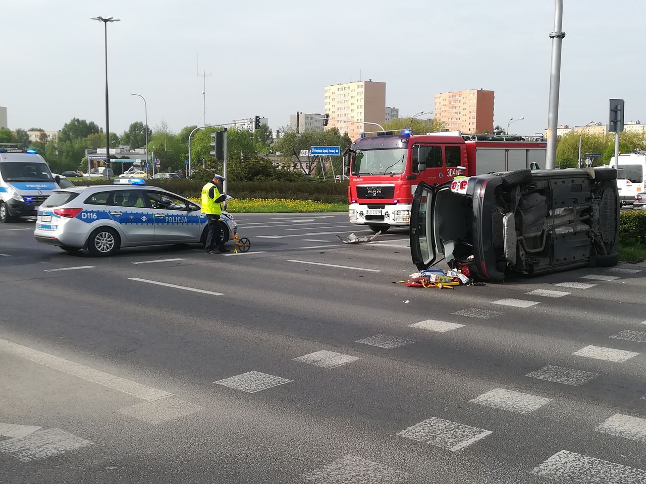 Wypadek w Lublinie. Troje dzieci w szpitalu