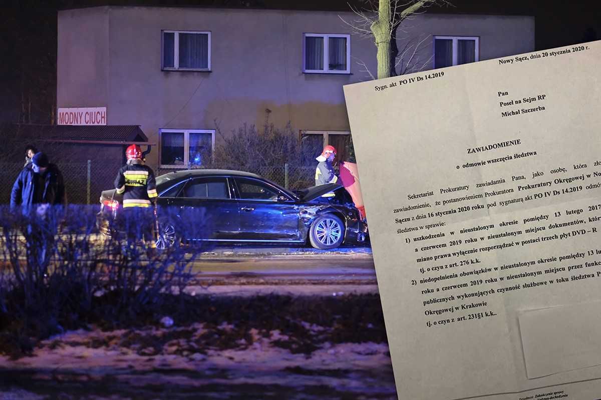 Wypadek rządowej kolumny z udziałem premier w Oświęcimiu. Prokuratura znów odmawia śledztwa ws. zniszczenia kluczowych dowodów