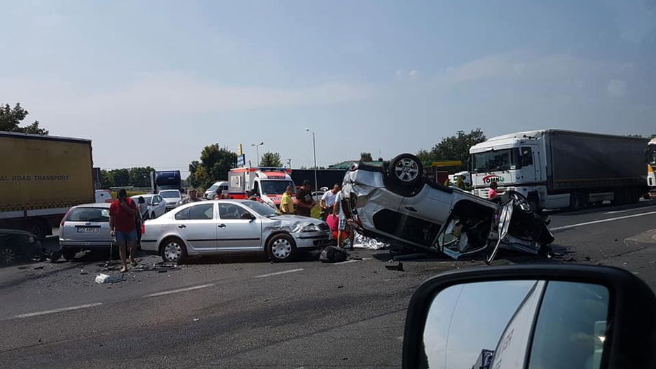 Wypadek na DK1 w kierunku Katowic