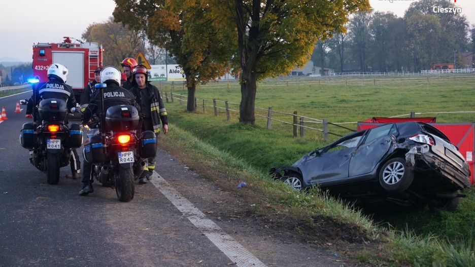 Policjanci pod nadzorem prokuratury ustalają przyczyny wypadku