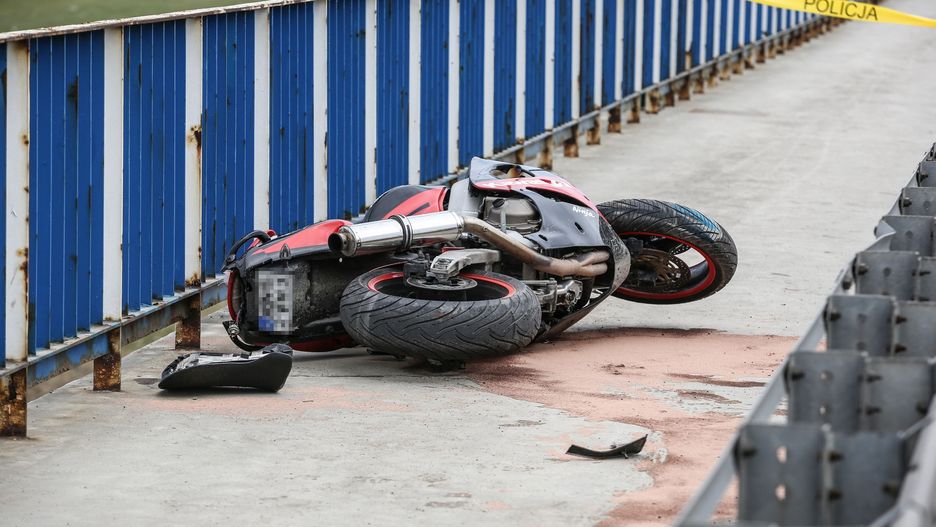 Warszawa. Wypadek motocyklisty w Śródmieściu (zdj. ilustracyjne)