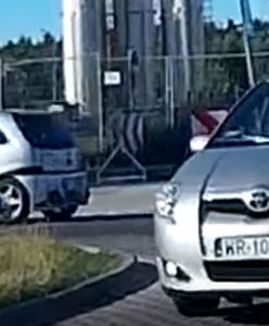 Wjechał impetem w rowerzystę. Wstrząsające nagranie