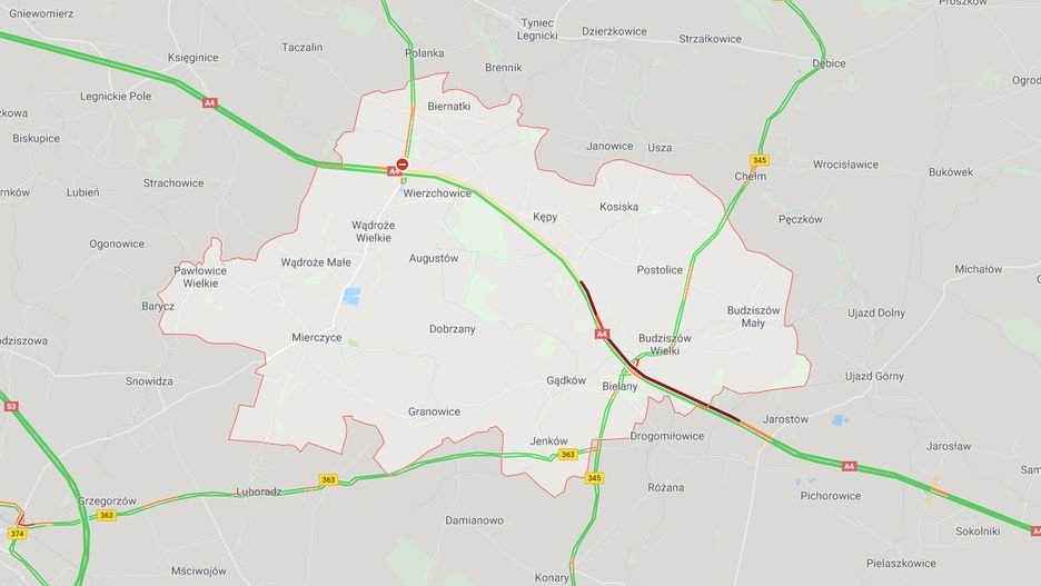 A4. Autostrada w stronę Zgorzelca jest zablokowana