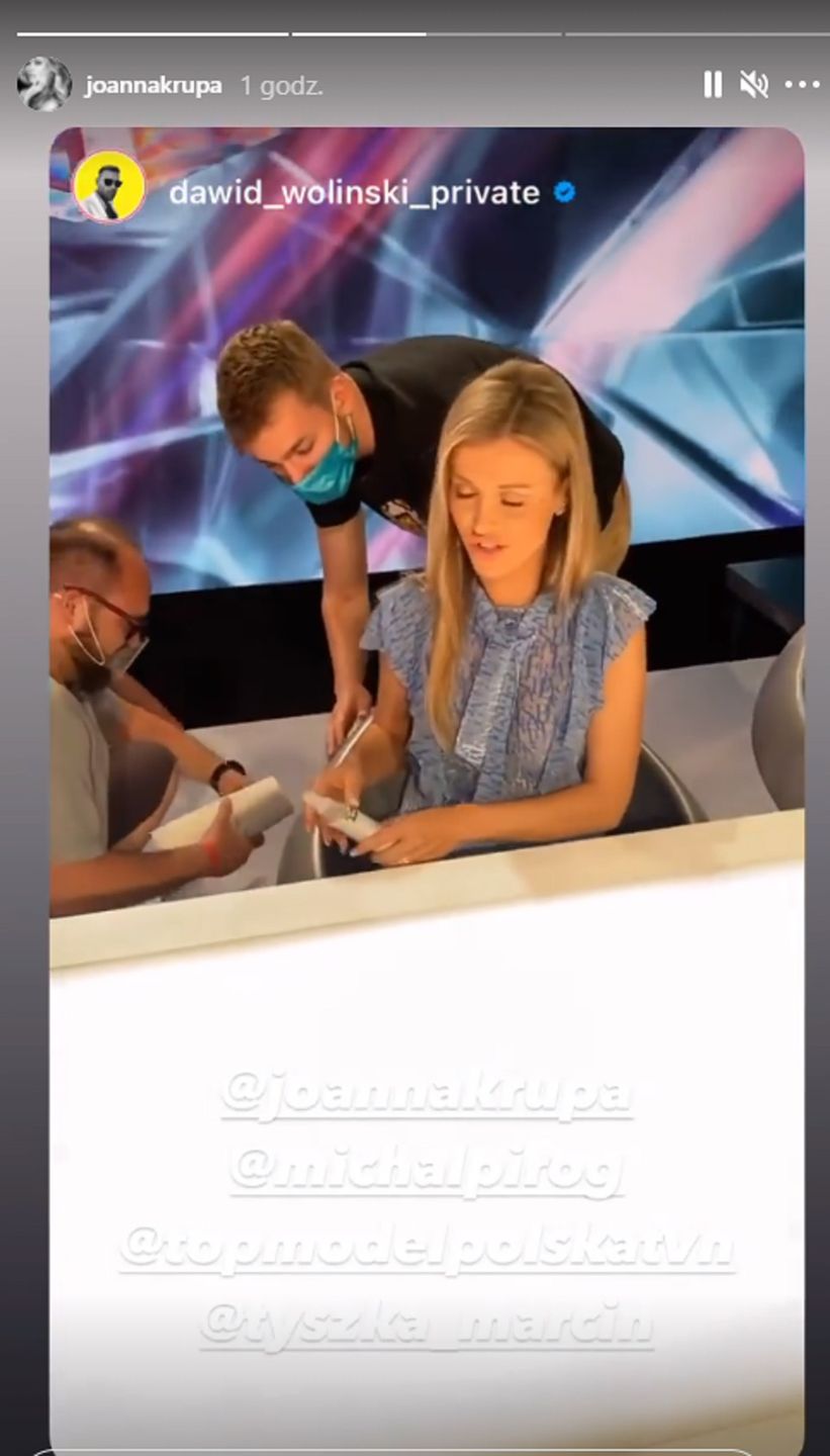 Joanna Krupa na planie Top Model 10
