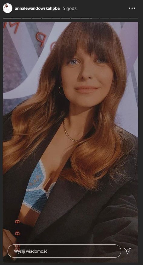 Anna Lewandowska na planie Top Model