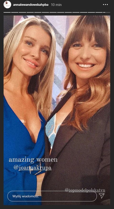 Anna Lewandowska i Joanna Krupa na planie Top Model