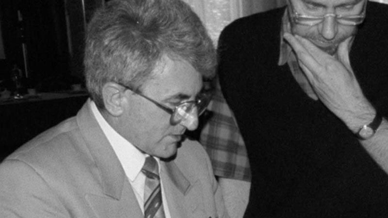 Feliks Dela podczas "powodzi tysiąclecia" w 1997 roku