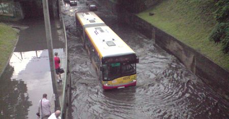 Zalało tunel w Ursusie