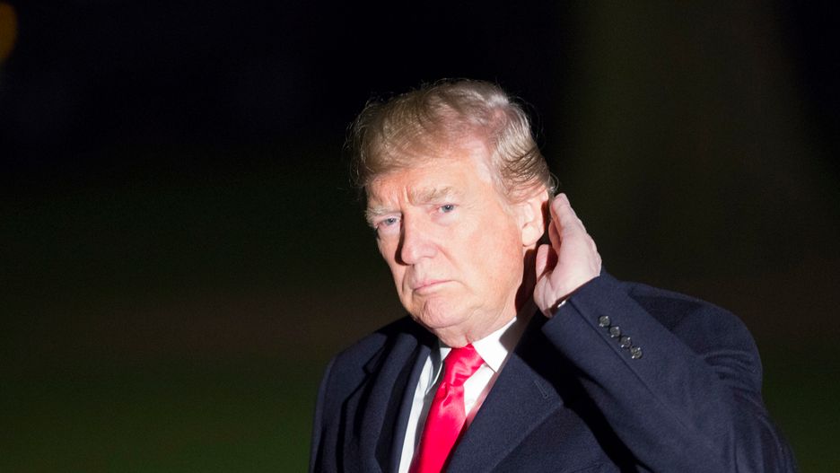 Donald Trump wracający do Białego Domu