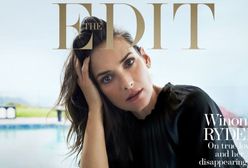 Winona Ryder na okładce pisma "The Edit"