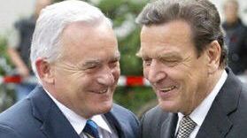 Leszek Miller i Gerhard Schroeder