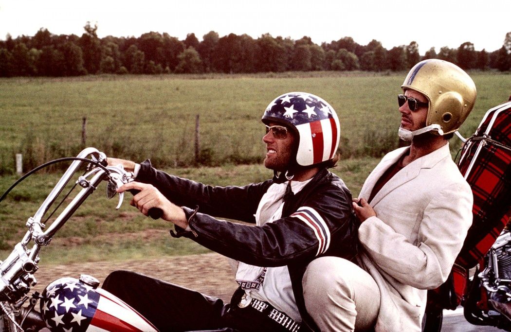 Peter Fonda i Jack Nicholson w filmie "Easy Rider"