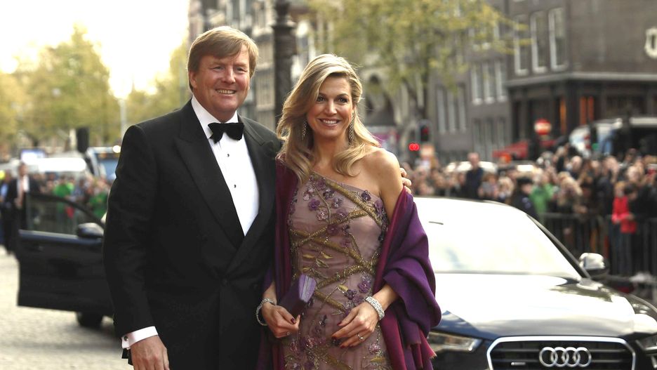 Król Willem-Alexander z królową Maksymą