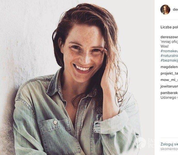 Anna Dereszowska bez makijażu