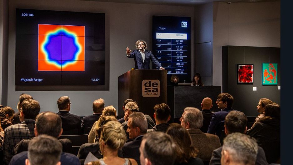 Obraz Fangora z rekordem na polskim rynku sztuki.