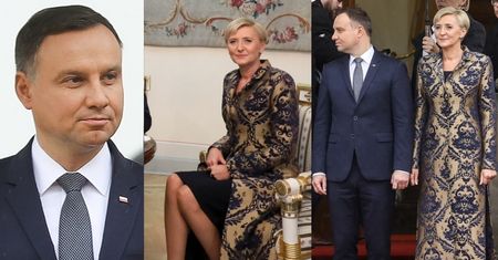 Skupiony Andrzej i wzorzysta Agata Duda witają prezydenta Bułgarii w Warszawie (ZDJĘCIA)