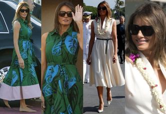 Melania Trump w dwóch sukienkach na Hawajach. Która ładniejsza? (ZDJĘCIA)