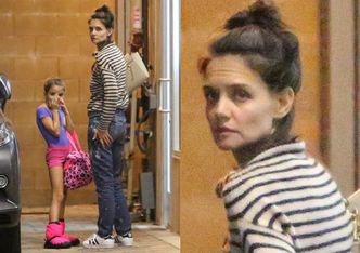 Wymęczona Katie Holmes odbiera Suri ze szkoły (ZDJĘCIA)