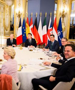 Scholz wyszedł wcześniej z Pałacu Elizejskiego. Zamieścił wymowny wpis