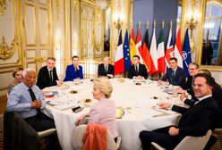 Scholz wyszedł wcześniej z Pałacu Elizejskiego. Zamieścił wymowny wpis