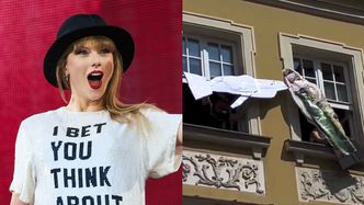 Poznaniacy zażartowali z Taylor Swift. Artystka nazywana "królową CO2" zastąpiła słynne koziołki i trykała się z odrzutowcem (WIDEO)