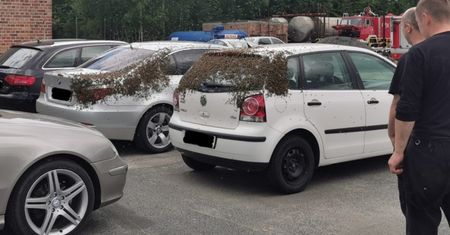 Strażacy z Kędzierzyna-Koźle nieźle się zdziwili. Pokazali zdjęcia z parkingu
