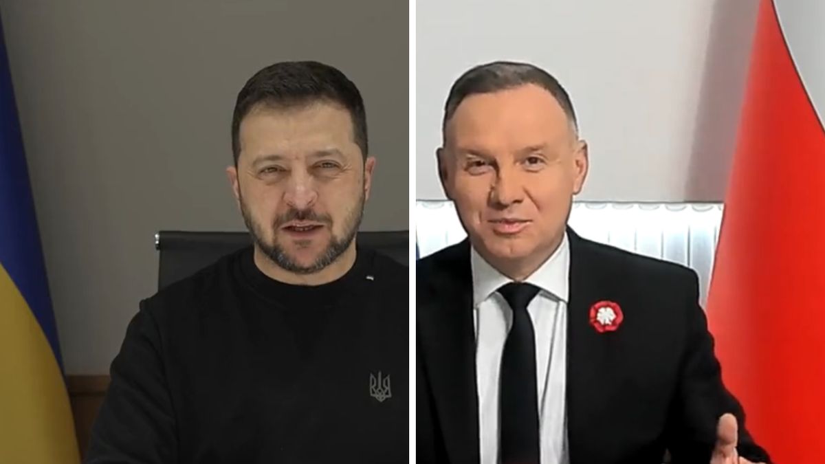 Wołodymyr Zełenski i Andrzej Duda