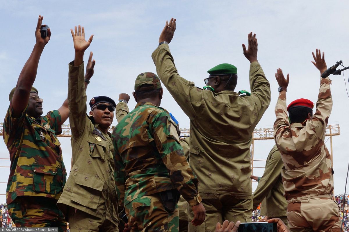 Wiec zwolenników puczu wojskowego w Nigrze