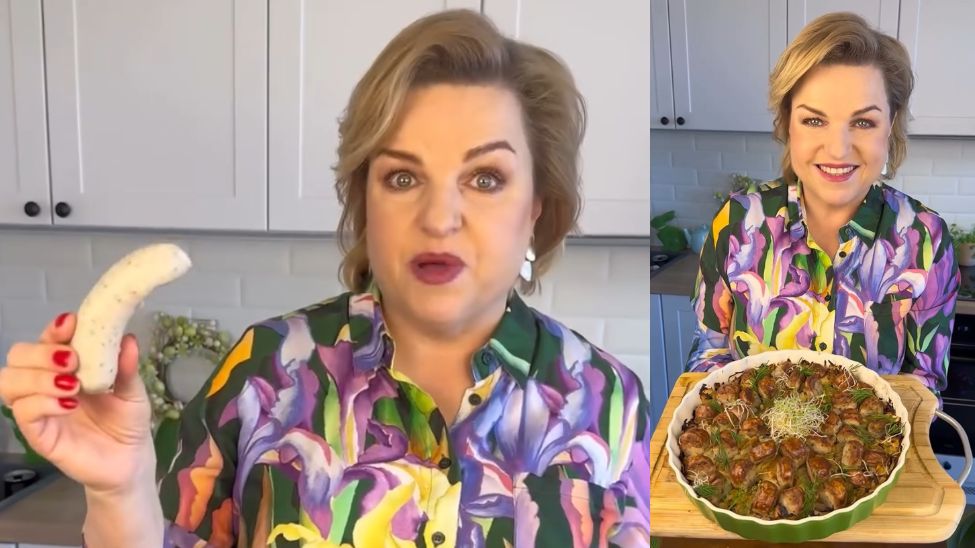 Bosacka na Wielkanoc zrobiła tort kiełbasiany z białej kiełbasy