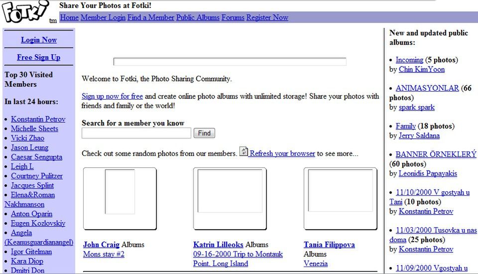 Fotki.com w 2000 roku