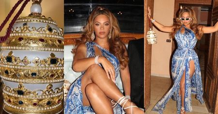 Wystrojona Beyonce wymachuje TOREBKĄ-URNĄ na luksusowych wakacjach w Wenecji! (ZDJĘCIA)
