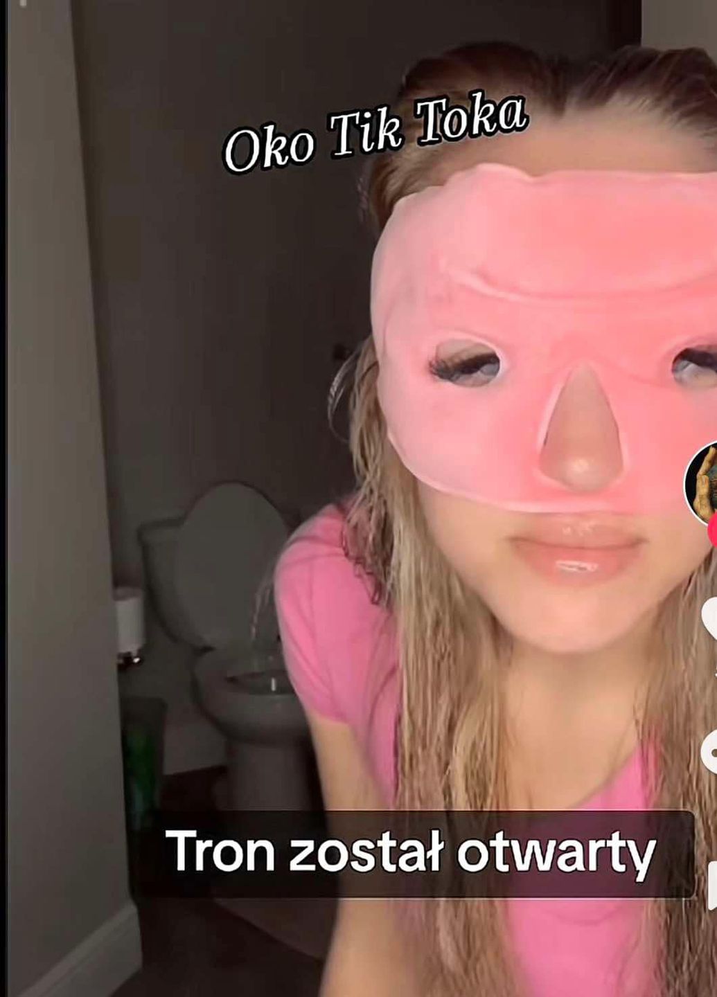 Caroline Derpienski prowadziła transmisję na żywo z toalety