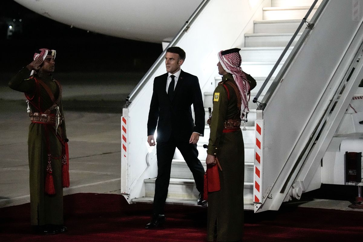Macron z wizytą w Ammanie