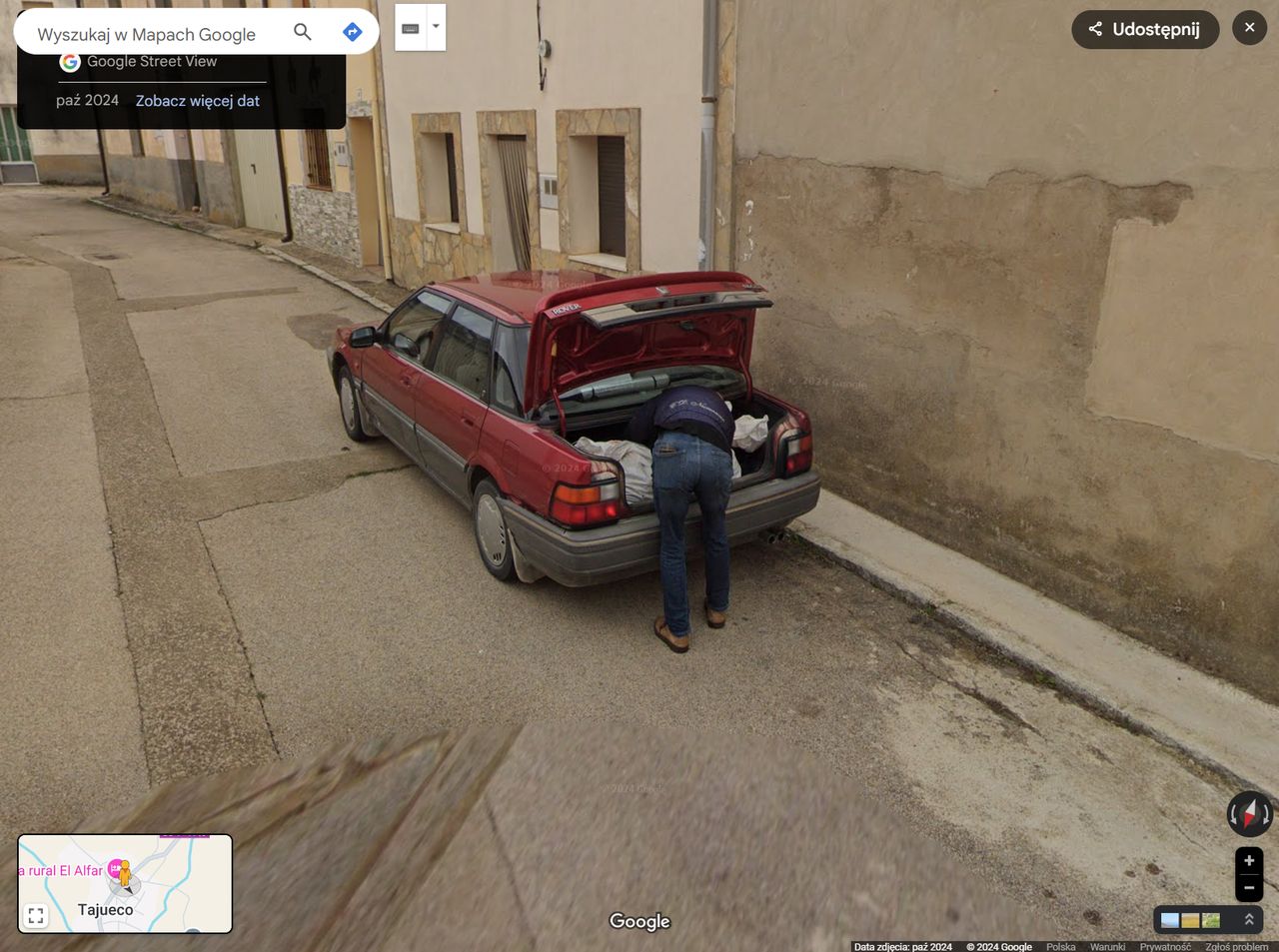 Zrzut ekranu z Google Street View