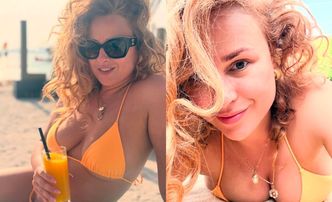 Świeżo zaręczona Kaja Paschalska smaży się w skąpym bikini na plaży (ZDJĘCIA)