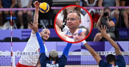 Siatkarze walczą o złoto w Paryżu. Na trybunach obecny Andrzej Duda
