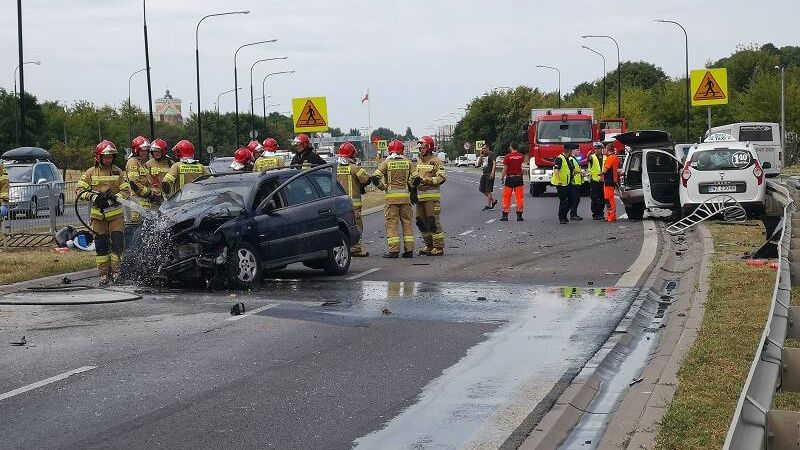 Wypadek na al. Tysiąclecia 01.08.2019