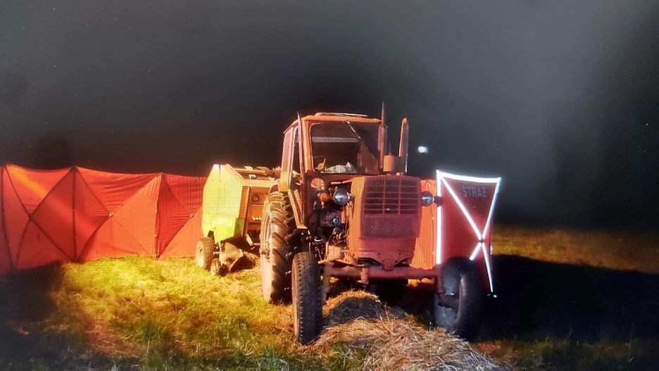 Nie żyje mężczyzna wciągnięty przez prasę rolniczą