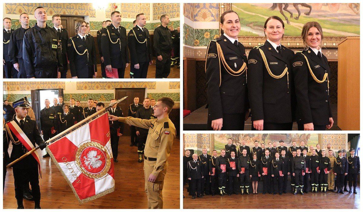 Awanse i nagrody 2025 dla strażaków PSP z Włocławka i regionu - apel w Starej Remizie