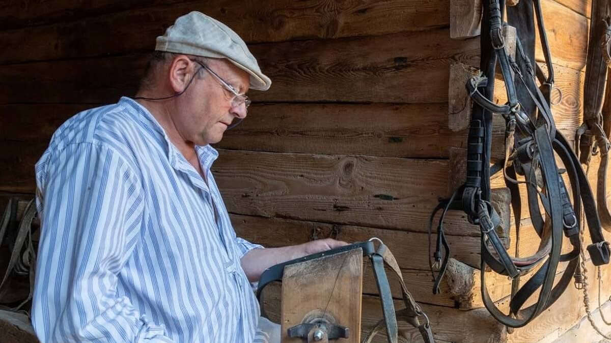 Dawne rzemiosło - pokaz w Lubelskim Skansenie
