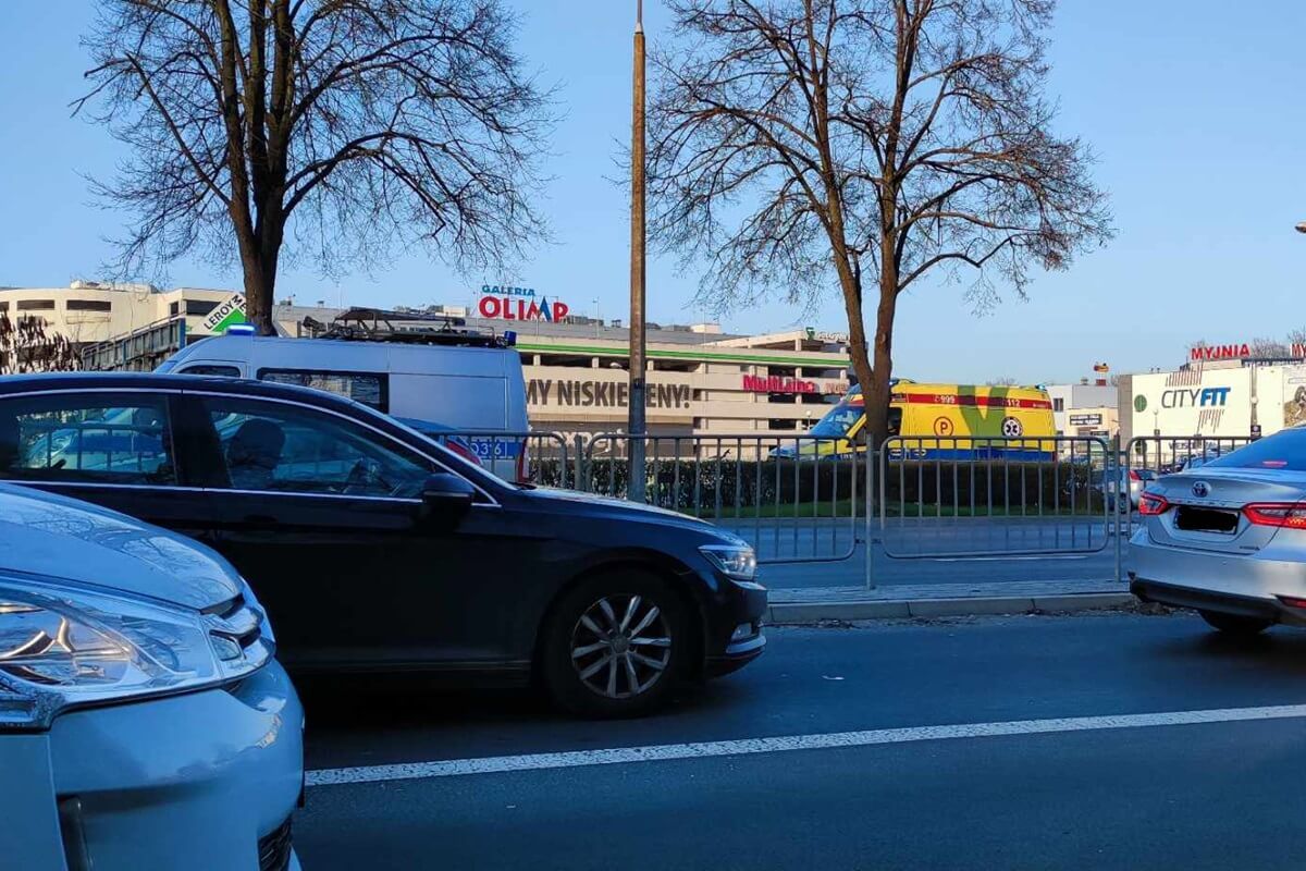 Potrącenie rowerzystki na ul. Bursaki