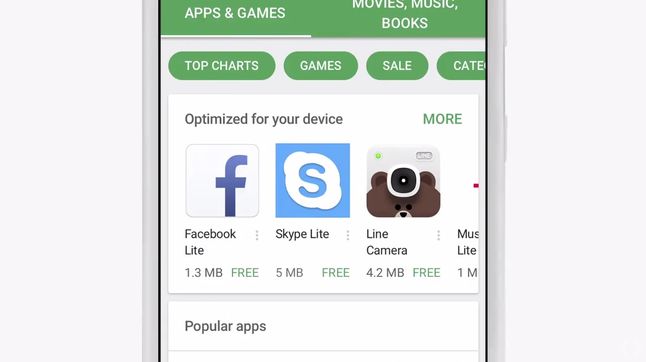 Google Play ma sugerować, które programy będą działać dobrze na Android Go