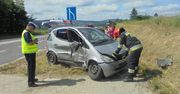 Wypadek w Dobruchnie koło Ostrowca Św.