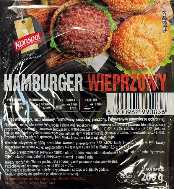 W partii hamburgerów wykryto groźne bakterie
