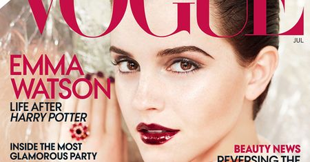 Ostra Emma Watson na okładce "Vogue'a"! (ZDJĘCIA)