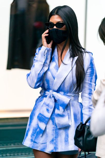 Kourtney Kardashian w marynarce od Maffashion